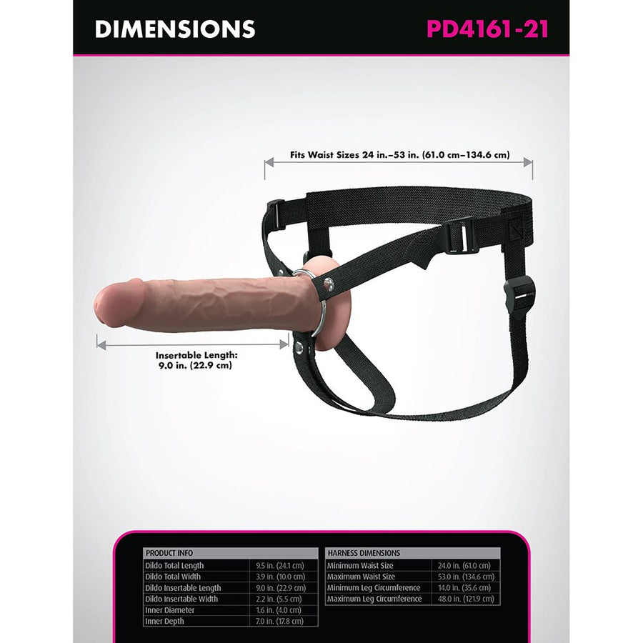 9" X-Tensions Elite Hollow Strap-On Light