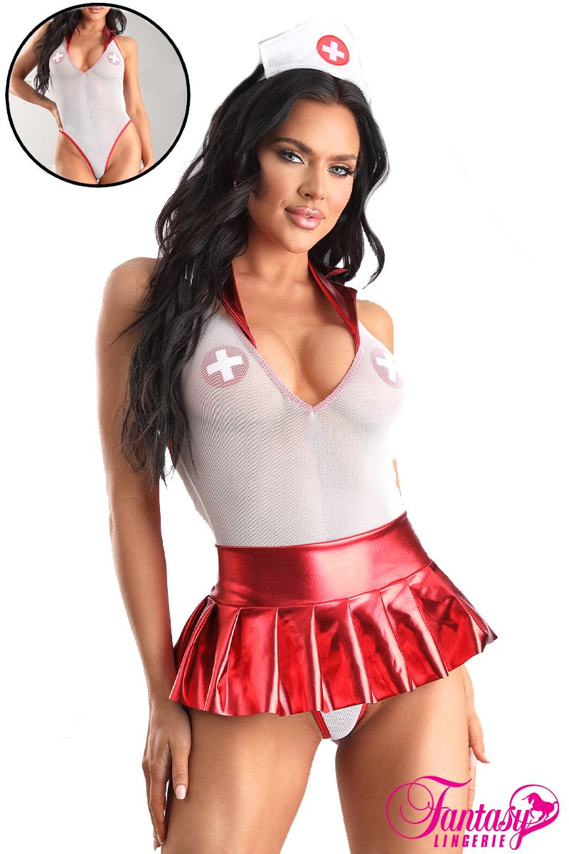 4PC Sexy Nurse Set-Plus Size Desire Boutique Inc. 4PC Sexy Nurse Set-Plus Size Desire Boutique Inc.