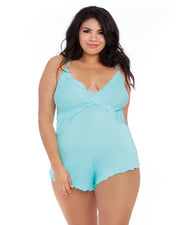 Stretch Jersey Romper -Plus Size