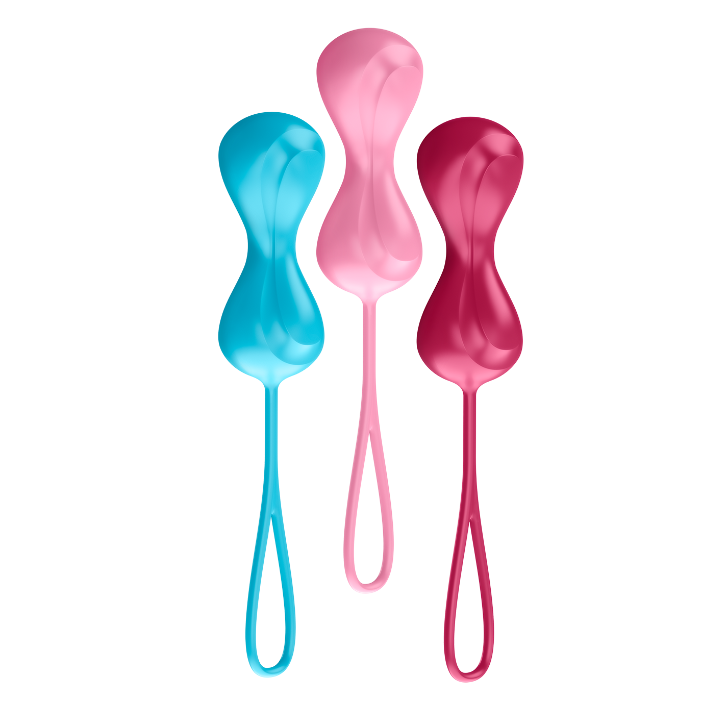 Satisfyer Power Balls (set of 3) - turquoise, red, pink