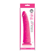 Colours Pleasures Thin 8″ Dildo Pink