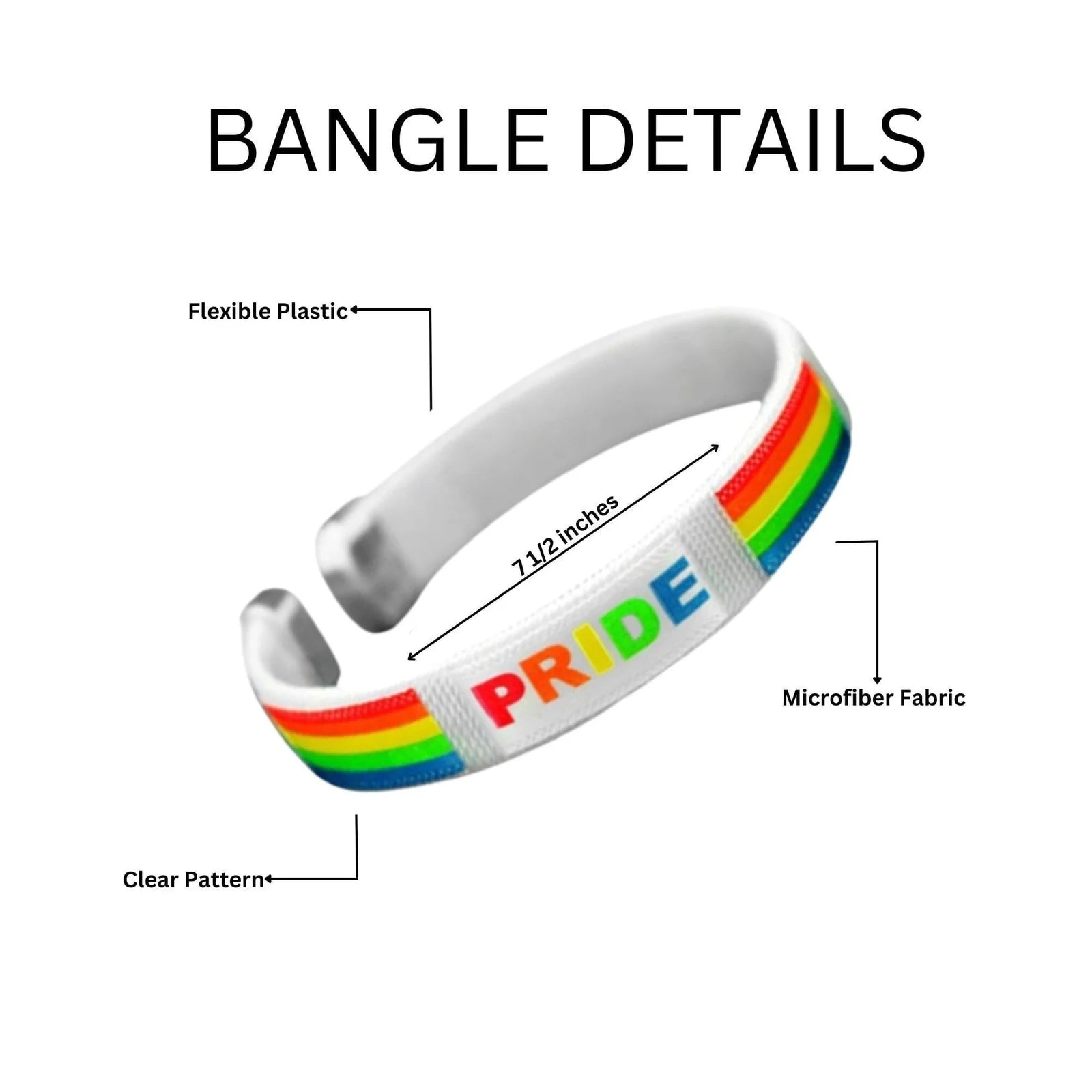 Rainbow PRIDE Bangle Bracelets