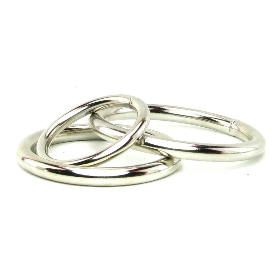 Spartacus Nickel Ring Set - 3 Pc