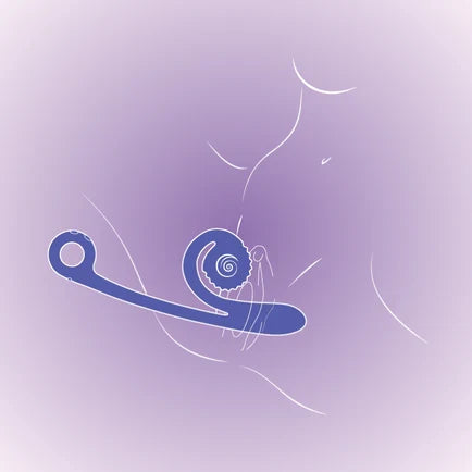 SVibe Snail CURVE vibrator, peachy pink
