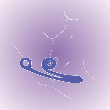 SVibe Snail CURVE vibrator, peachy pink