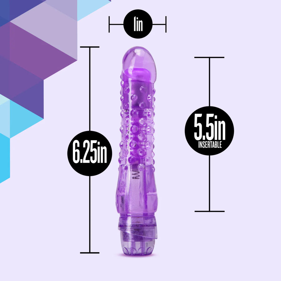 Naturally Yours Bump n Grind Realistic Purple 6.25-Inch Vibrator