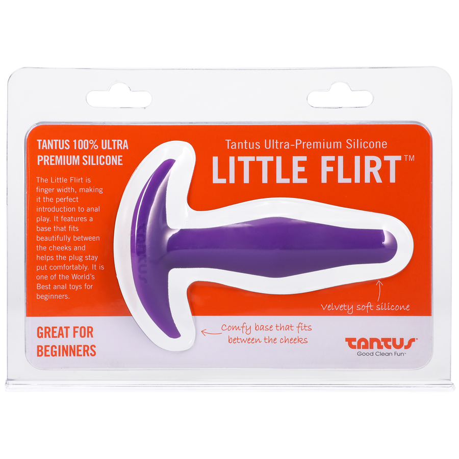 Tantus Silicone Little Flirt Butt Plug Purple Haze