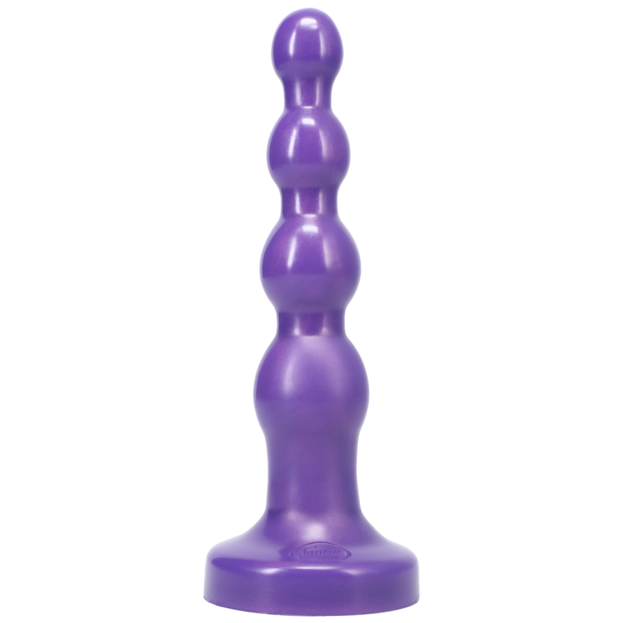 Tantus Silicone Large Ripple Butt Plug Midnight Purple