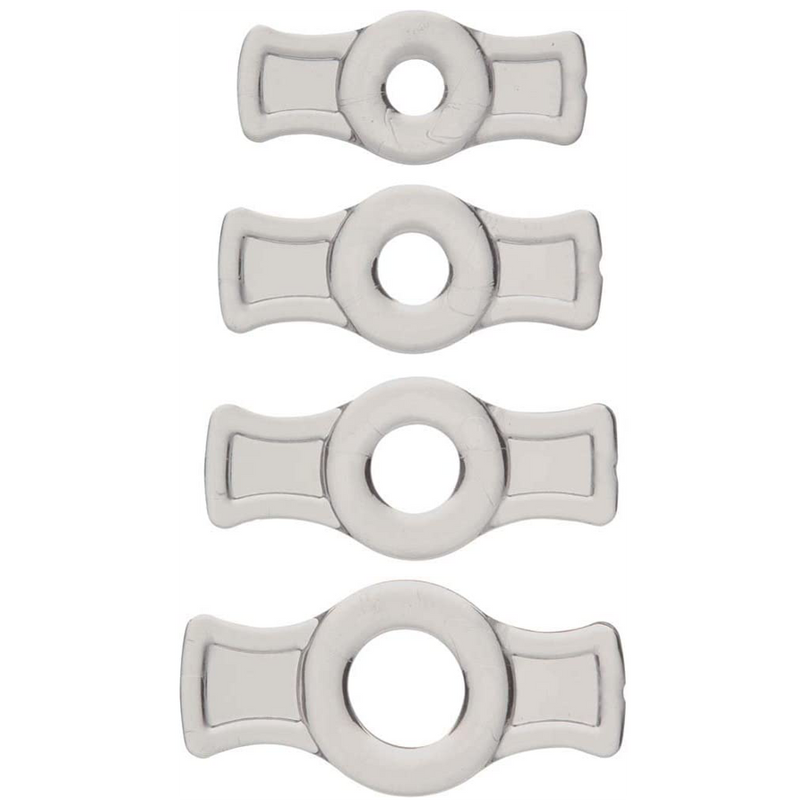 Doc Johnson TitanMen - Cock Ring Set - Clear