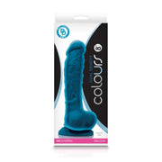 Colours Dual Density Dildo 8" - Blue