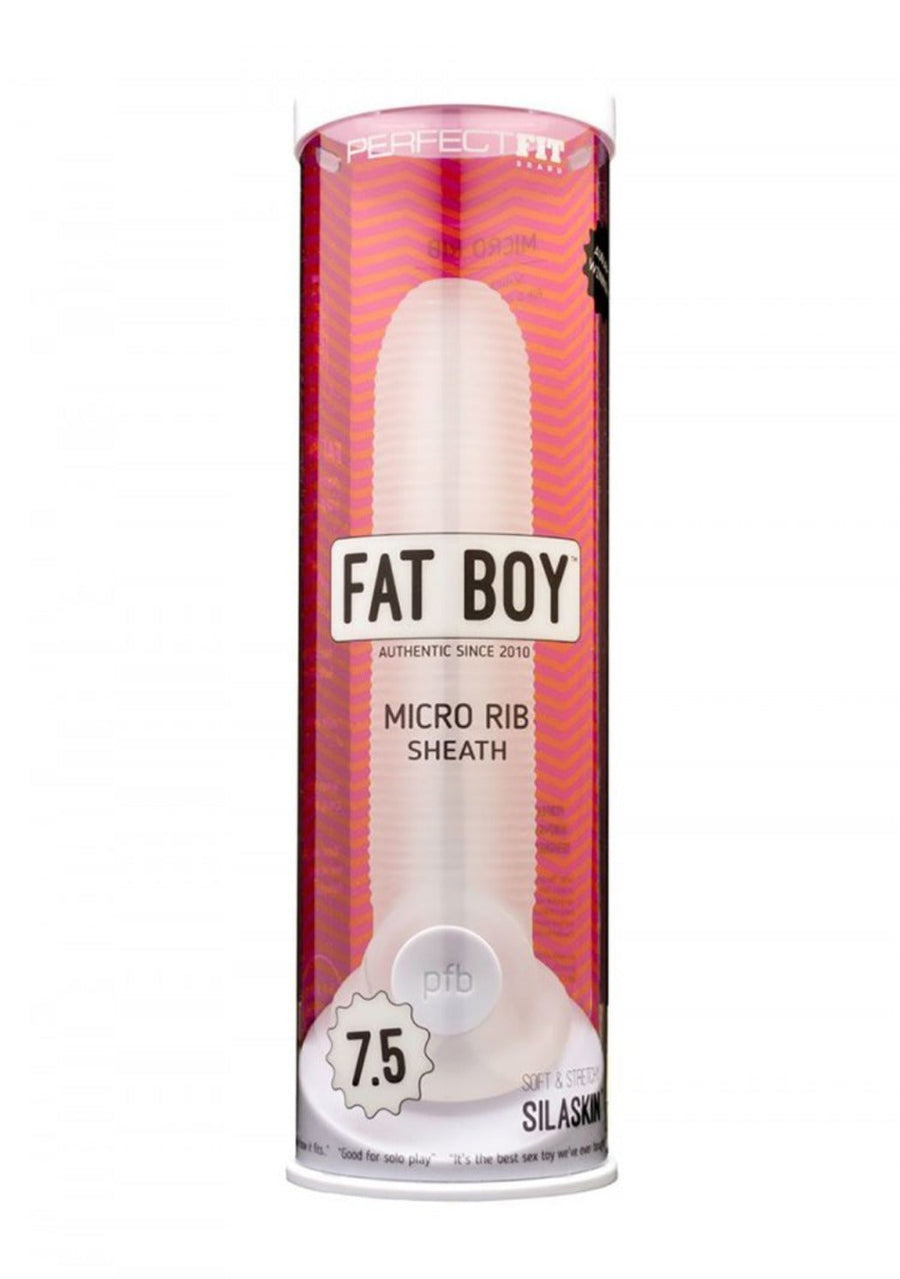 Fat Boy™  Ribbed Sheath - Clear