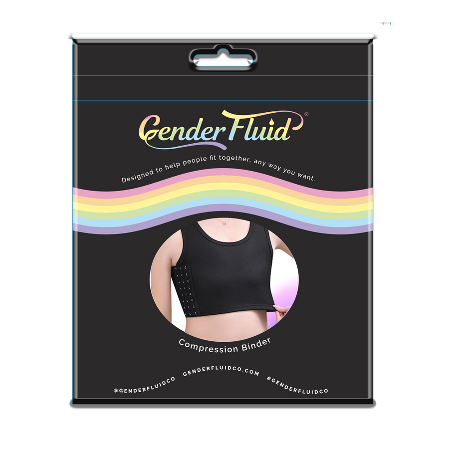 Gender Fluid Chest Binder Black - Medium