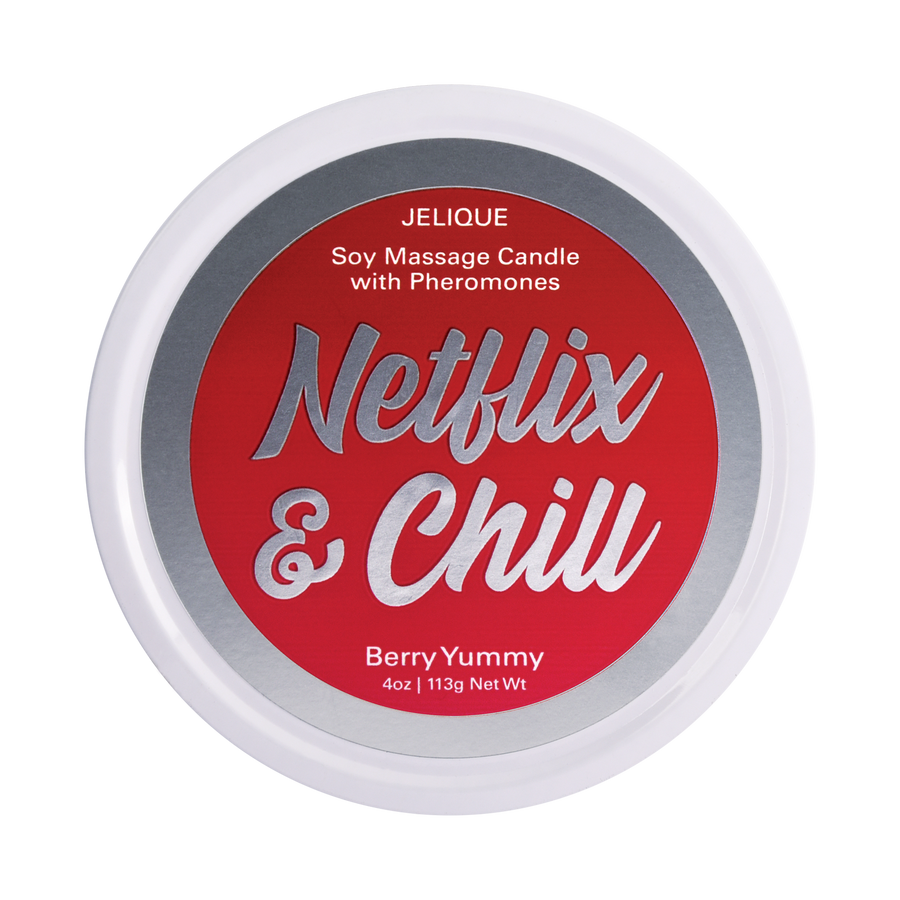 MOOD CANDLES Netflix & Chill - Pheromone Massage Candle Berry Yummy 4oz | 113g