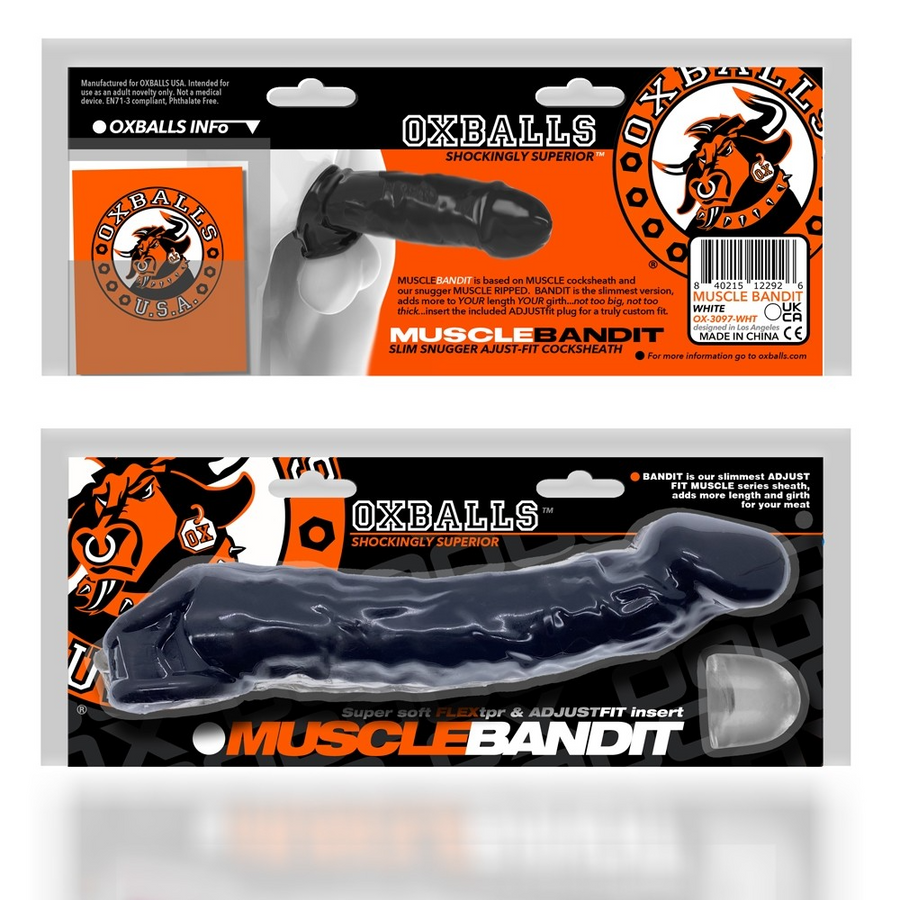 MUSCLE BANDIT, slimmest muscle cocksheath, BLACK