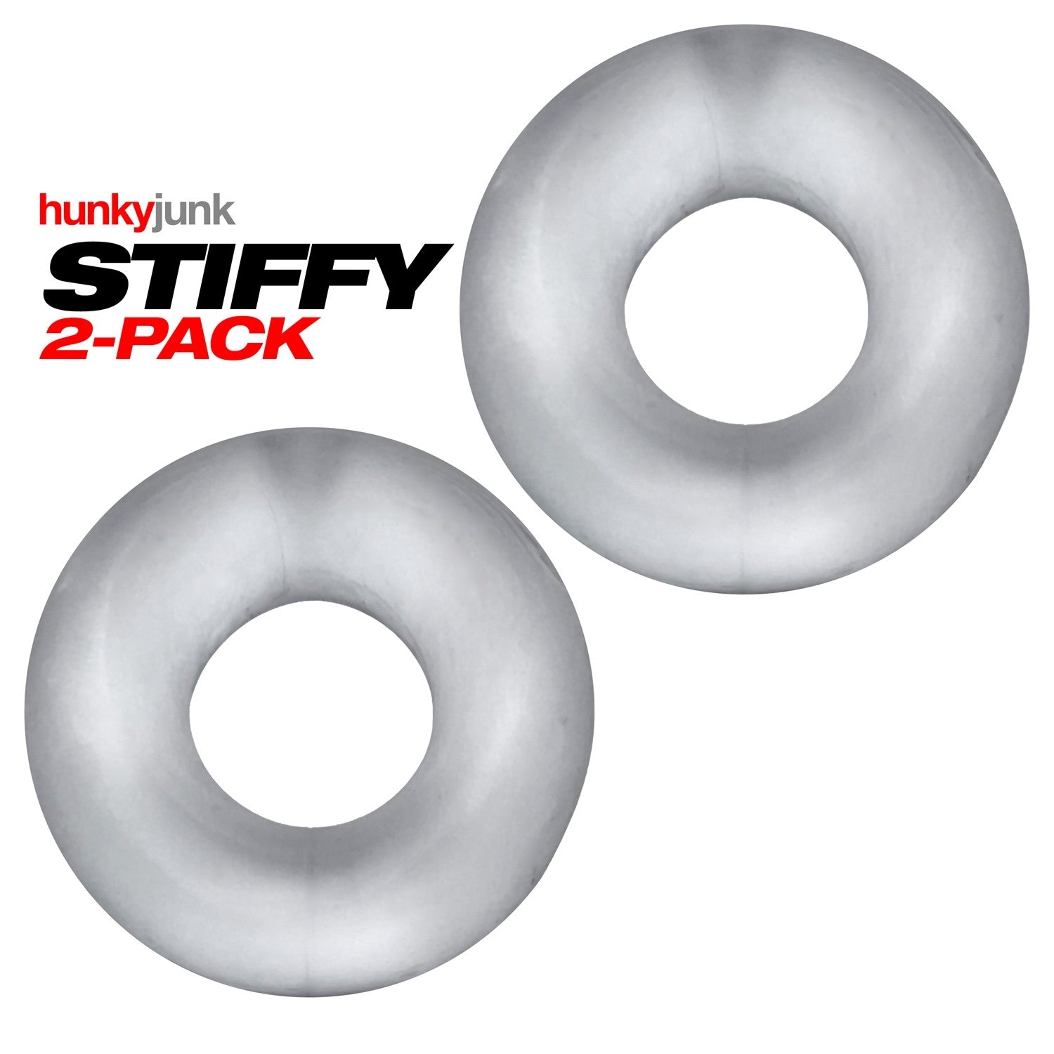 STIFFY 2-pack bulge cockrings - CLEAR ICE